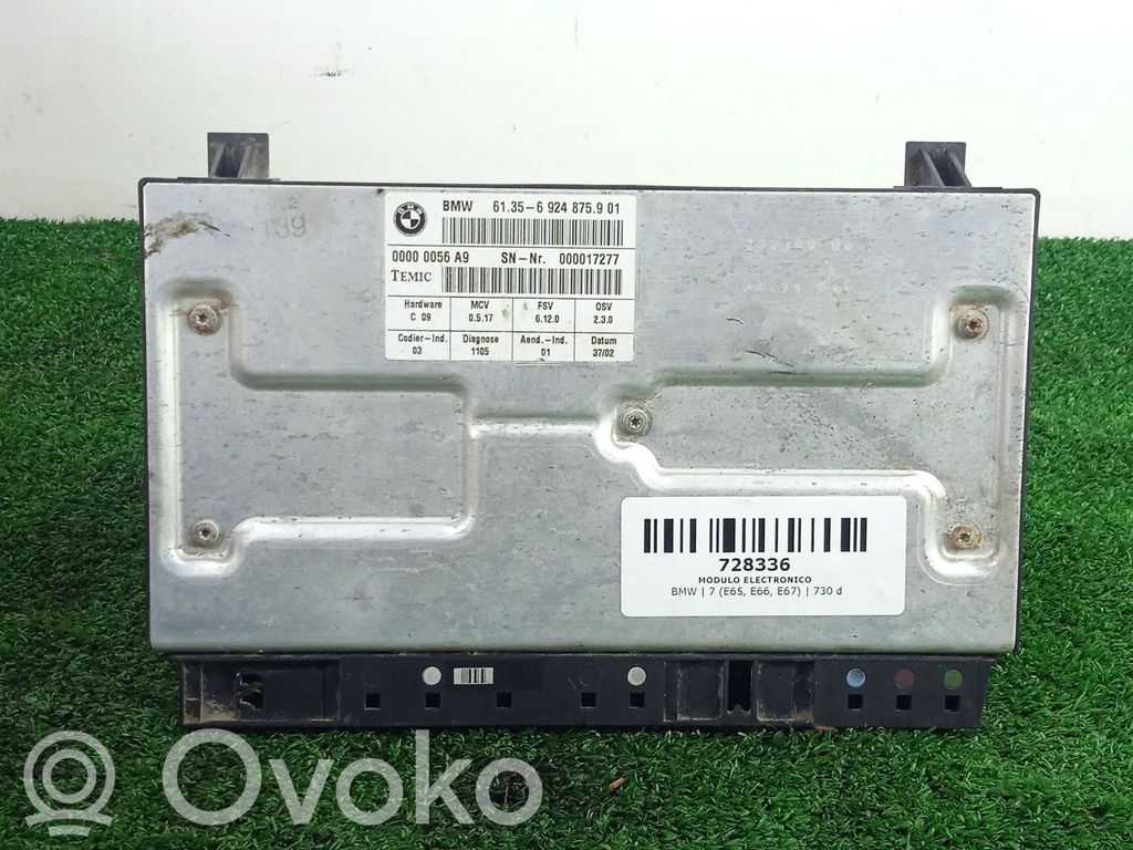 BMW 7 E65 E66 Other control units/modules 