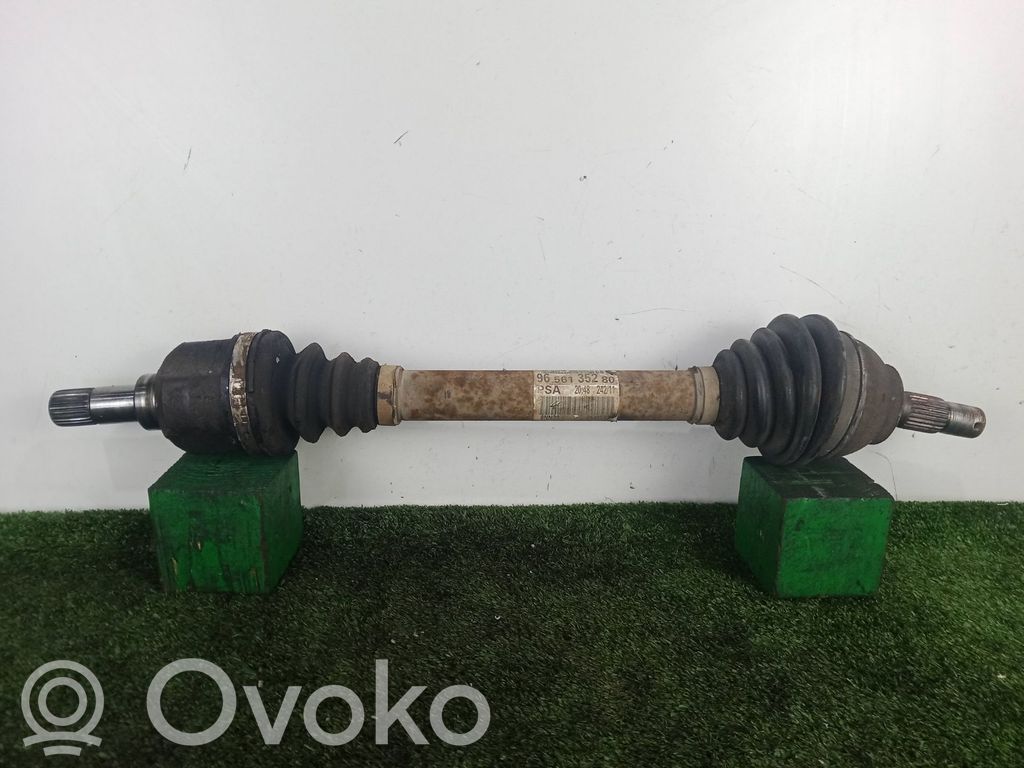 Eje de transmisión delantero   9656135280,L640MM,SINCORONA