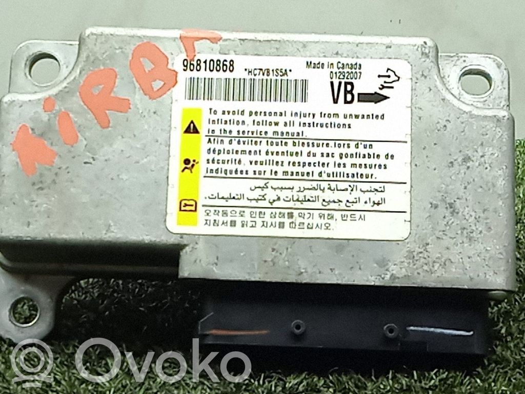 Airbag control unit/module   9681086801292007