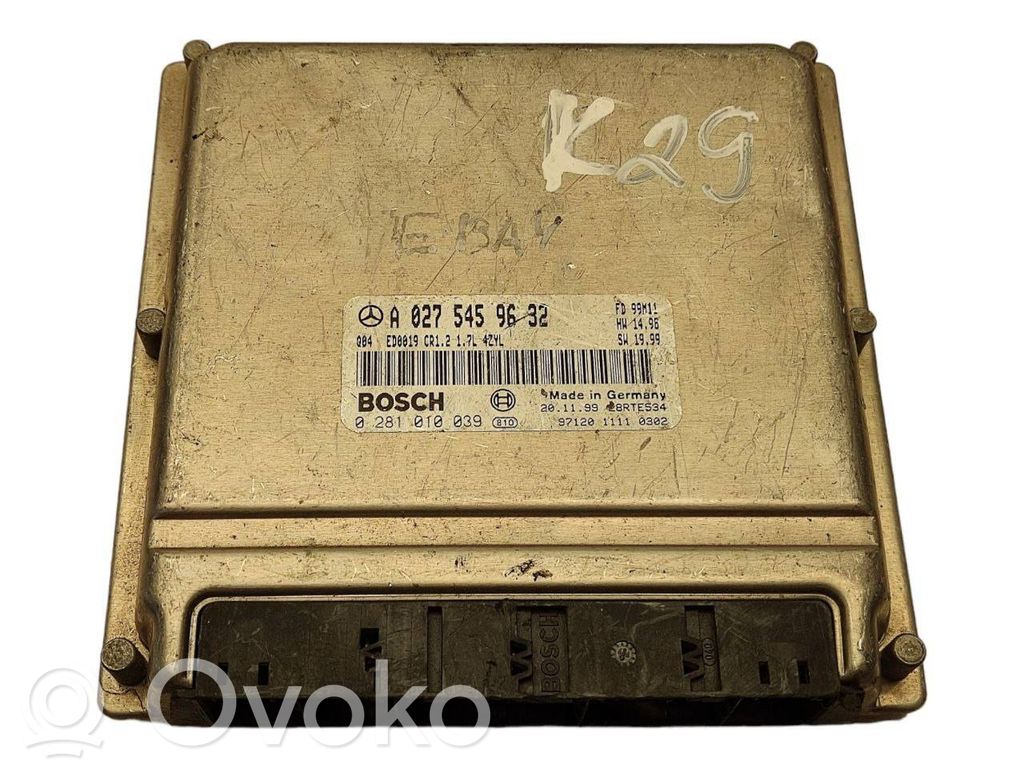 Mercedes-Benz A W168 Engine control unit/module 