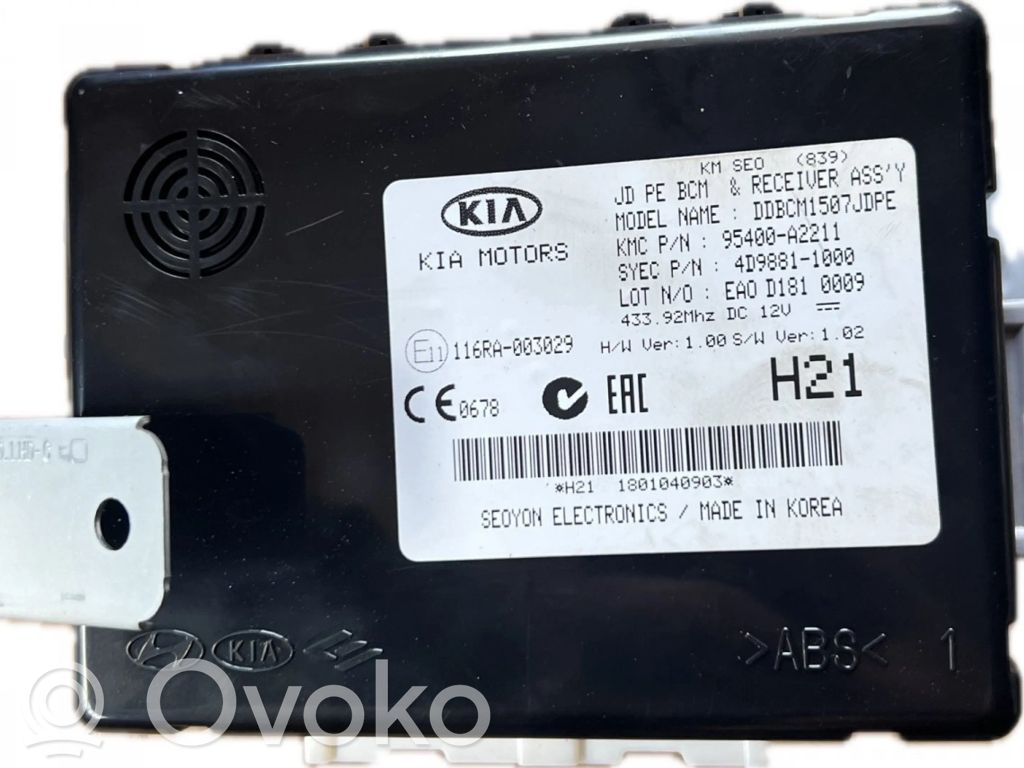 KIA Ceed Central body control module 