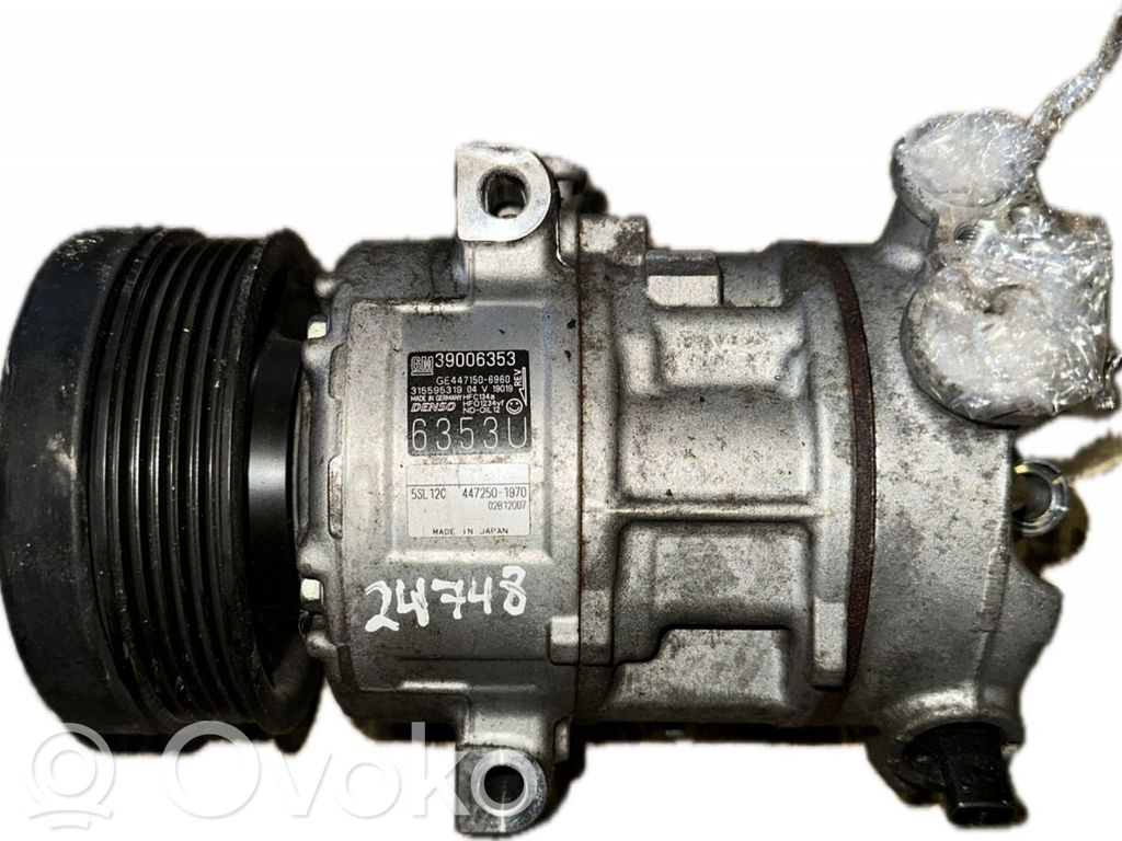 Air conditioning (A/C) compressor (pump)   39006353,39006353,95526768,39079899,95527545