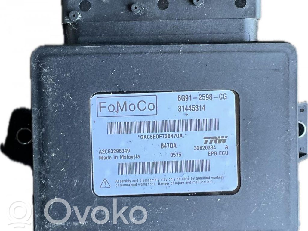 Hand brake control module   31445314,31445314,6G912598CG