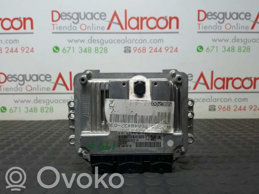 Unidad de control/módulo del motor   9664843780,9653958980,0281013872