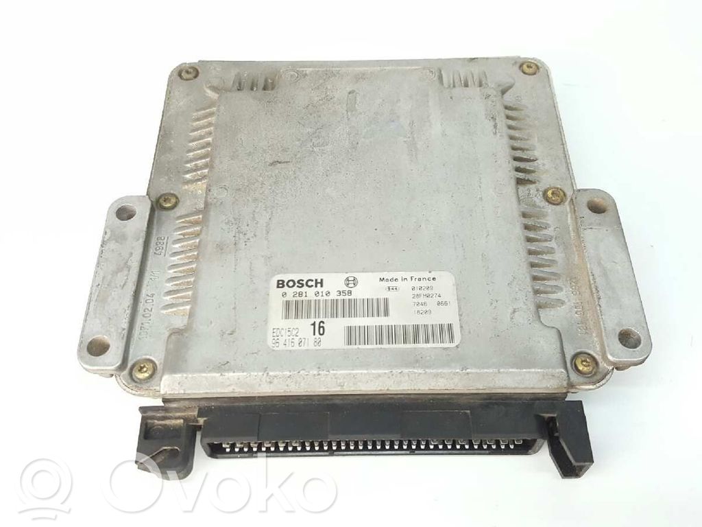 Engine control unit/module   9641607180,0281010358,28FM0274