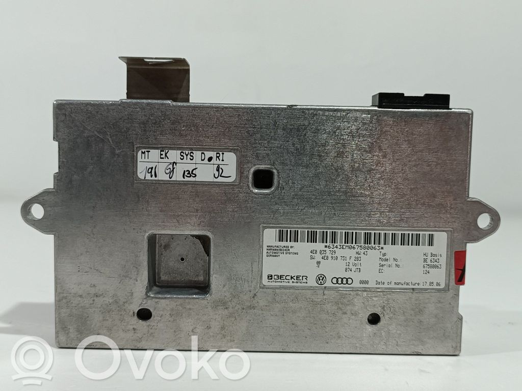 Audi A8 S8 D3 4E Other control units/modules 