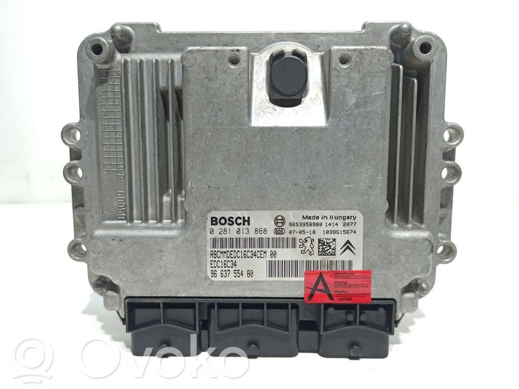 Peugeot 207 Engine control unit/module 