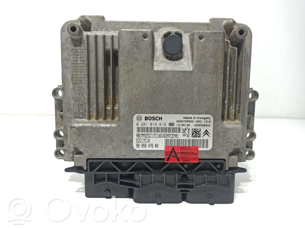 Engine control unit/module   1607869980,1607870080