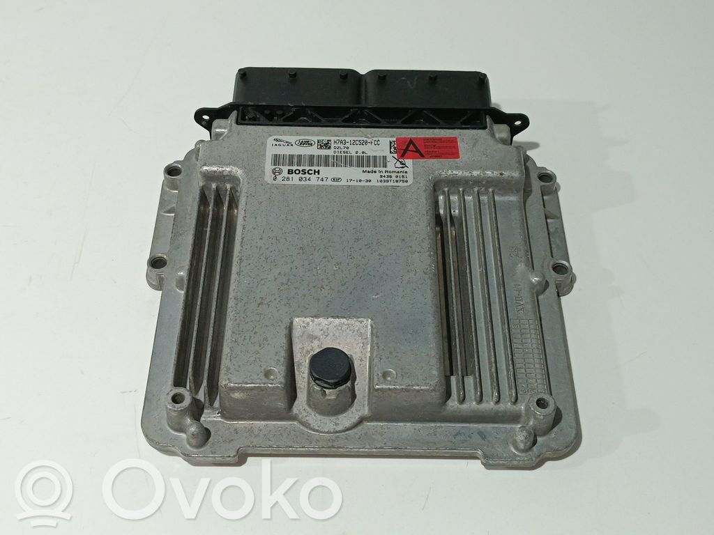Engine control unit/module   LR106372,H7A312C520FCC,0281034747