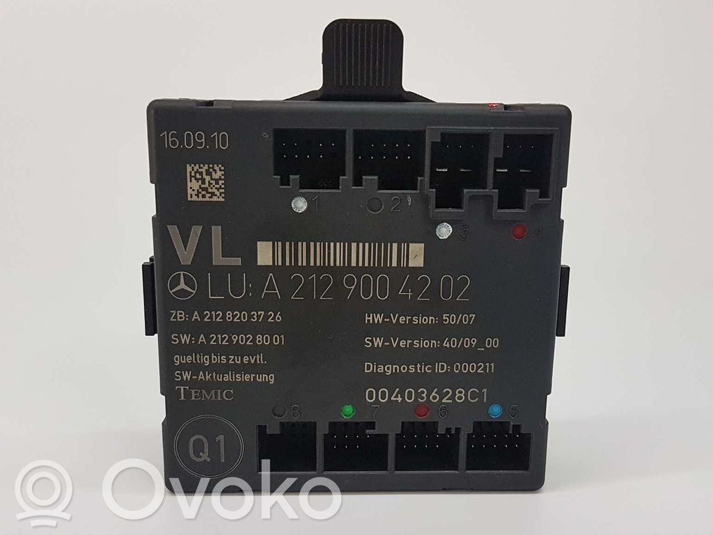 Mercedes-Benz E W212 Portin ohjausyksikkö 