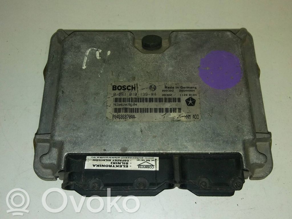Engine control unit/module   P04686870AA,28SA4004,0281010139