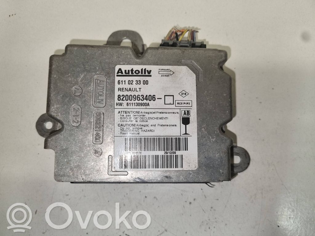 Airbag control unit/module   8200963406,611023300,8200963406