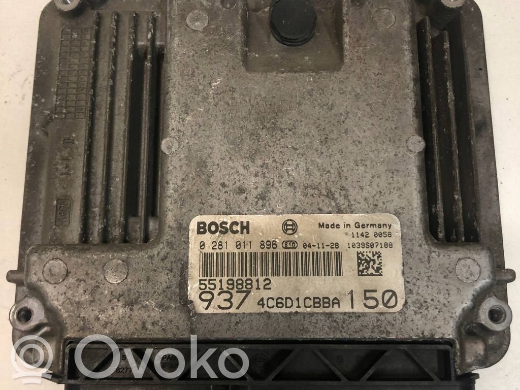 Engine control unit/module   0281011896,55198812,0281011896