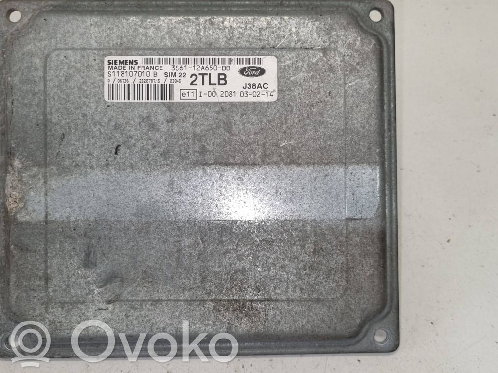 Engine control unit/module   3S6112A650BB,S118107010B