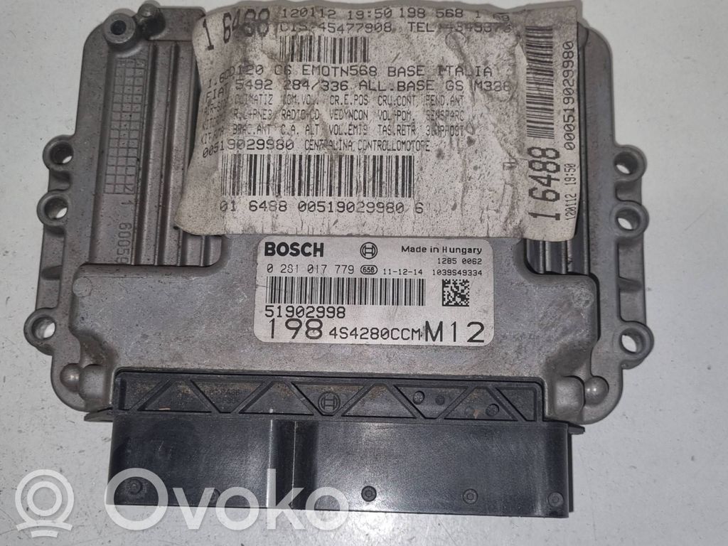 Fiat Bravo Engine control unit/module 