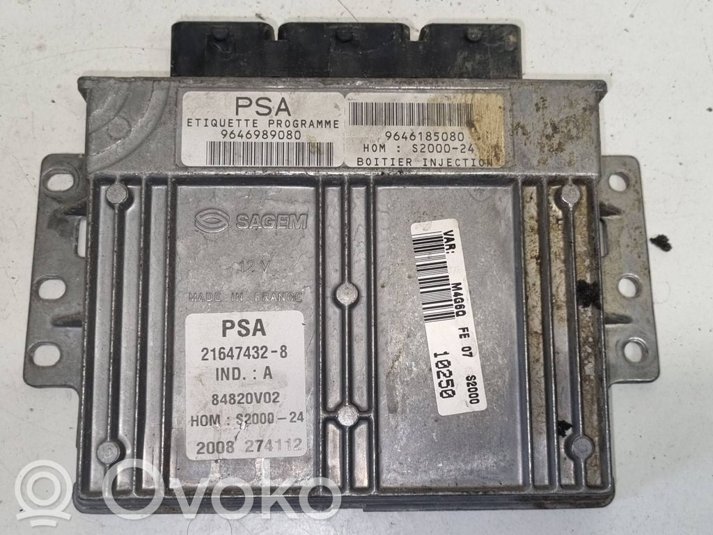 Engine control unit/module   9646989080,9646185080,HOMS200024