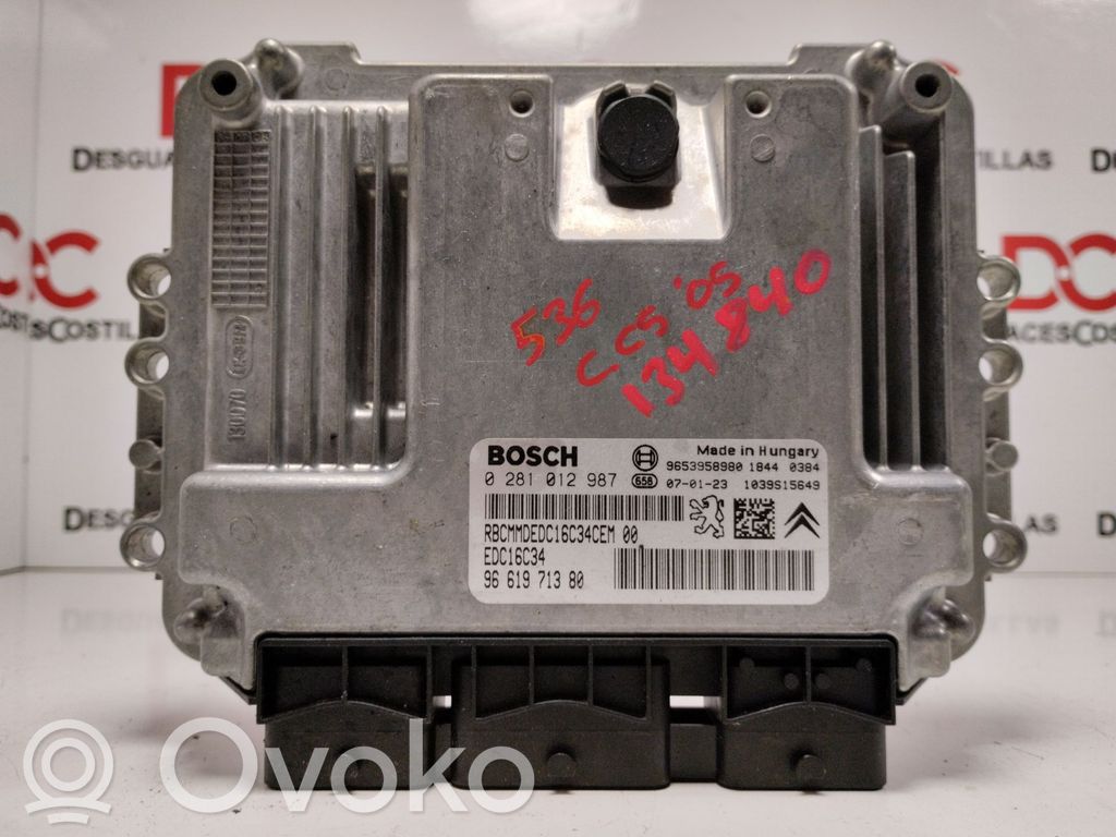 Unidad de control/módulo del motor   9661971380