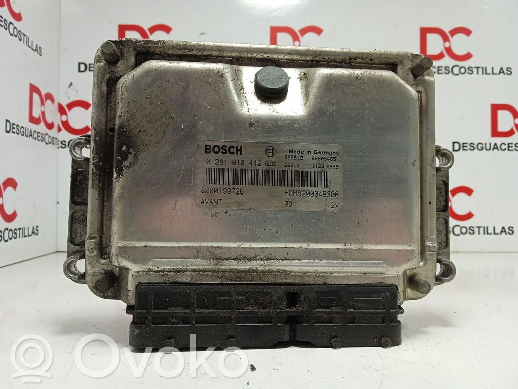 Engine control unit/module   0281010442,8200199726