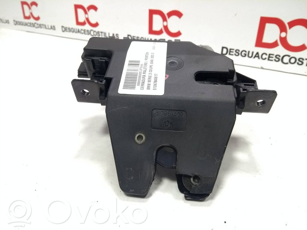 Tailgate lock latch   51247840617,8196401