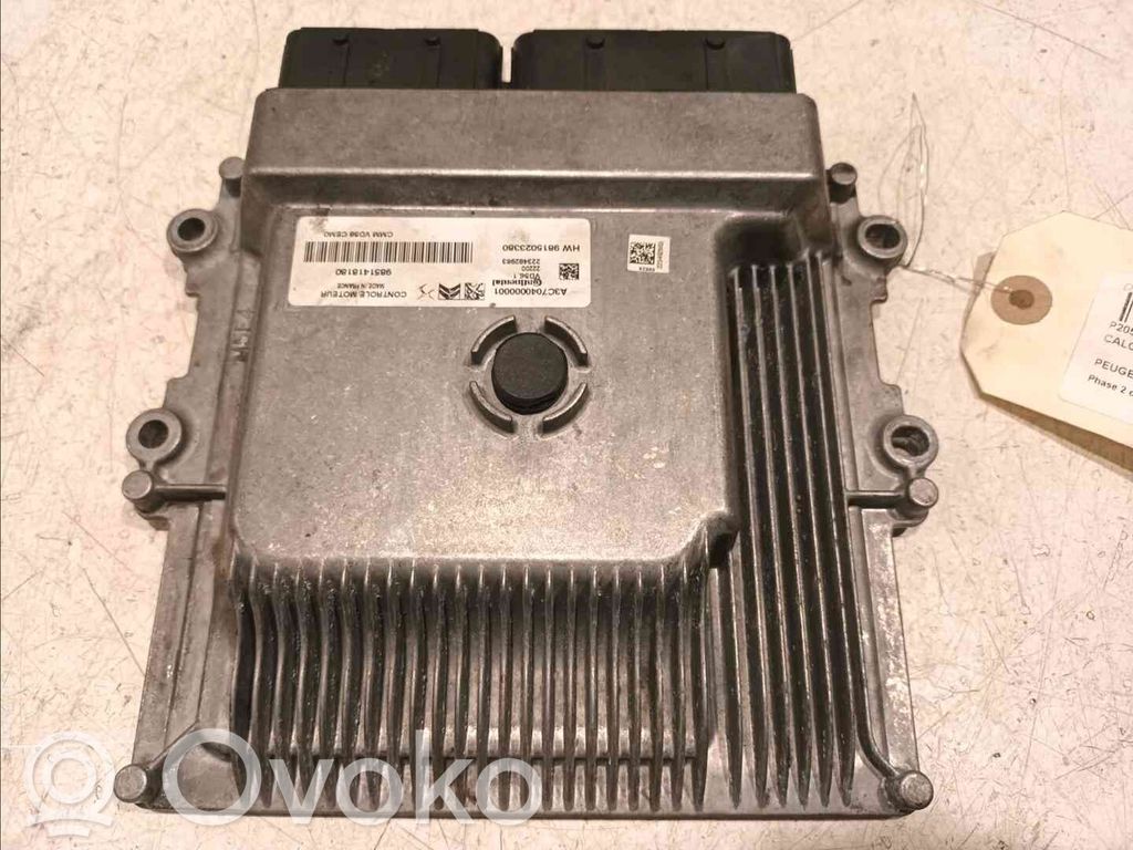 Peugeot 308 Engine control unit/module 