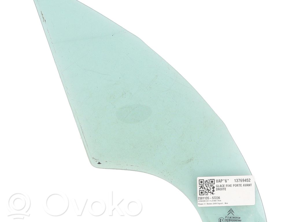 Citroen C3 Front vent window/glass (coupe) 