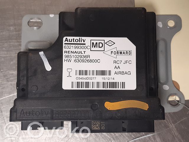 Renault Espace V (RFC) Module de contrôle airbag 