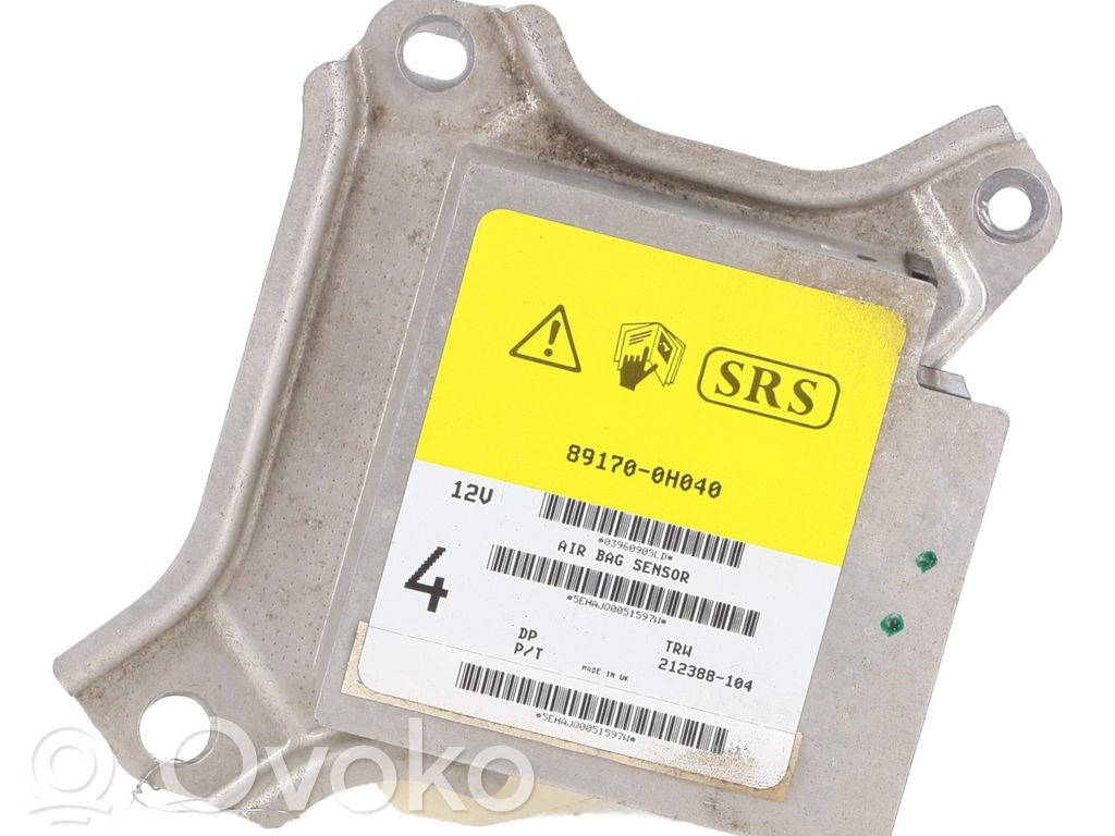 Citroen C1 Airbag control unit/module 