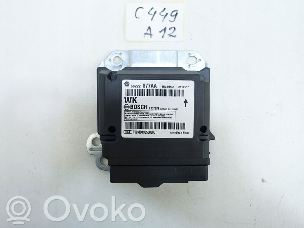 Module de contrôle airbag   68222877AA