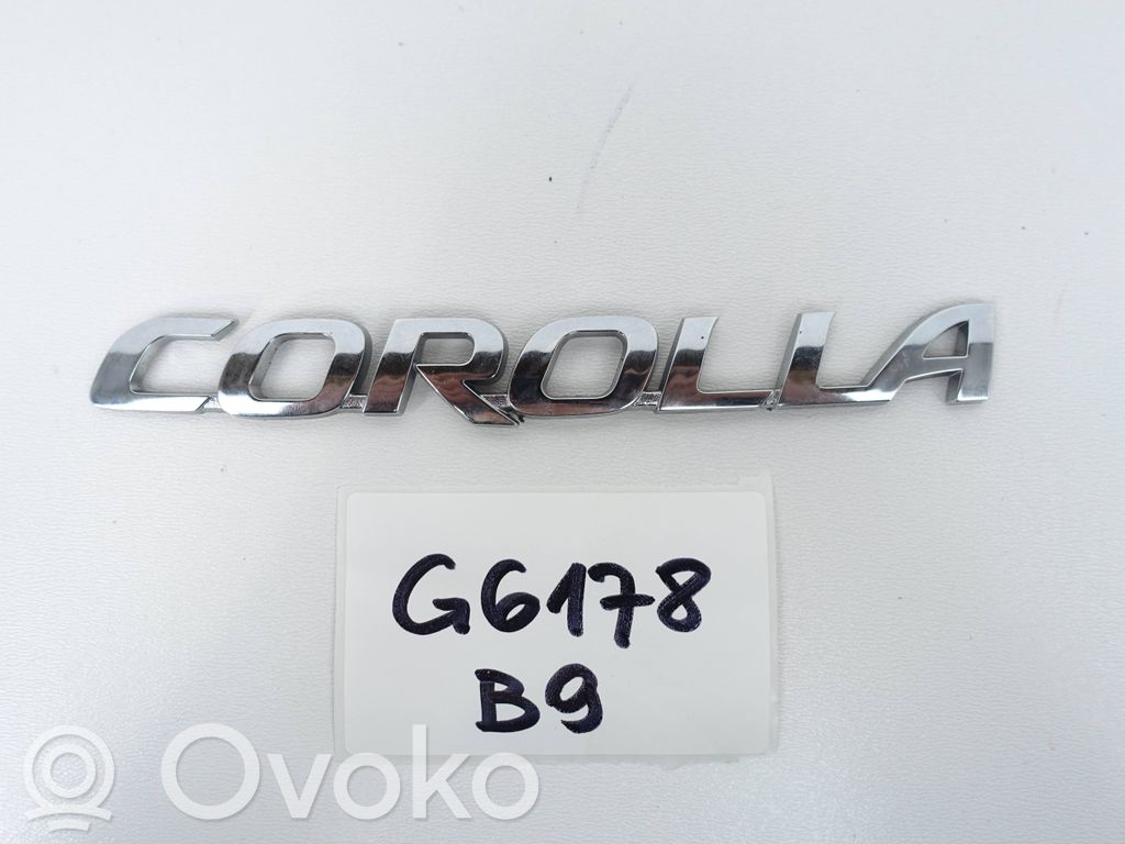 Manufacturers badge/model letters   7544202430