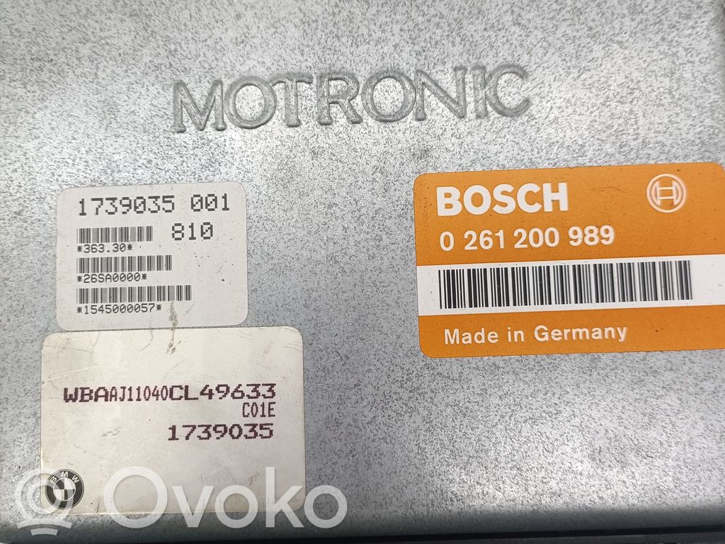 Engine control unit/module   0261200989