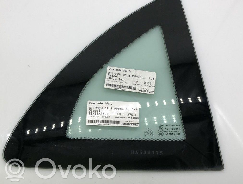 Citroen C3 Rear side window 