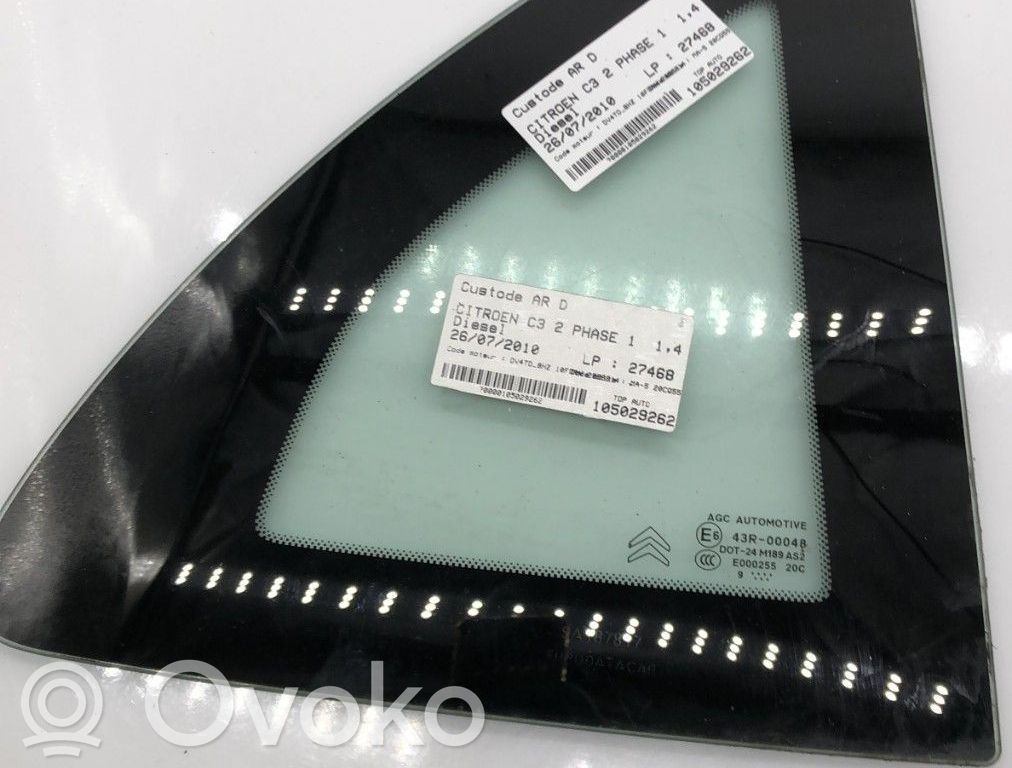 Citroen C3 Rear side window 