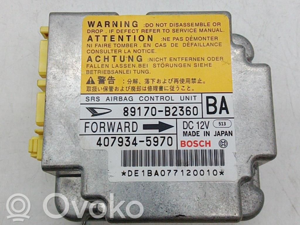 Daihatsu Trevis Airbag control unit/module 