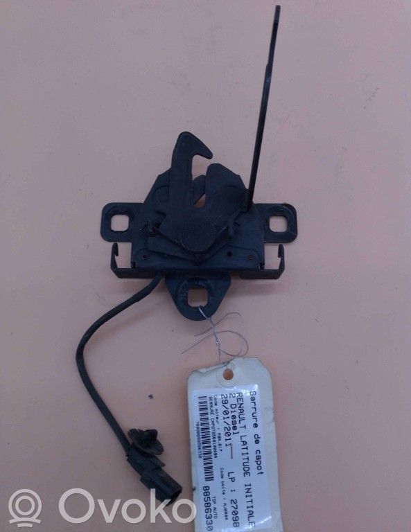 Renault Latitude (L70) Engine bonnet/hood lock/catch 