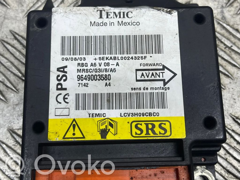 Citroen C3 Airbag control unit/module 