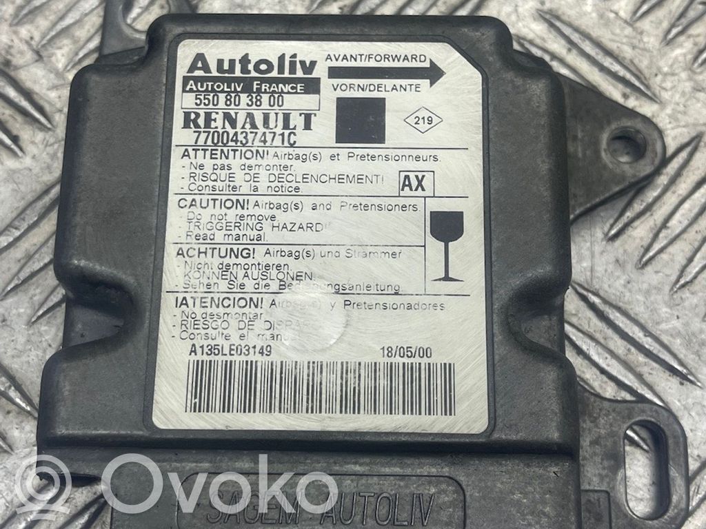 Renault Scenic I Airbag control unit/module 
