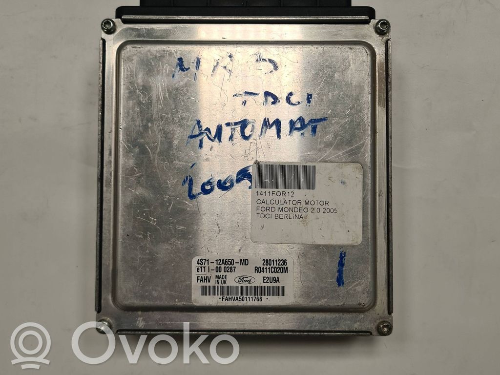 Engine control unit/module   4S7112A650MD,28011236,R0411C020M