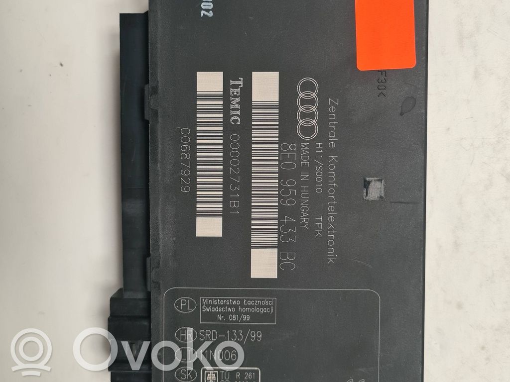 Moduł / Sterownik komfortu   8E0959433BC,00687929,00002731B1