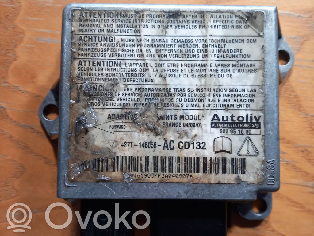 Sterownik / Moduł Airbag   4S7T14B056AC,461903FF3A04090F