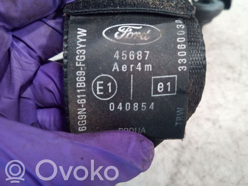 Ford Mondeo MK IV Pas bezpieczeństwa fotela tylnego 