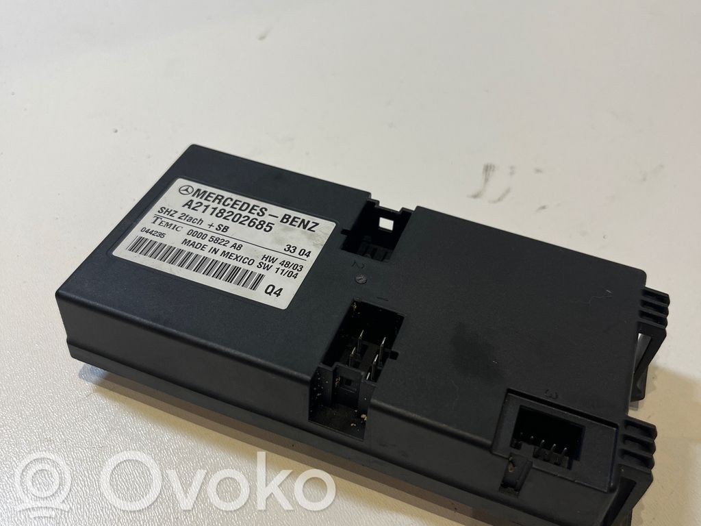 Mercedes-Benz E W211 Module de commande de siège 