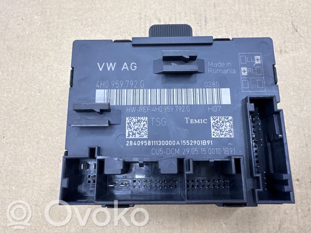 Audi A8 S8 D4 4H Door control unit/module 