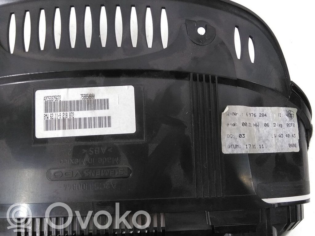 BMW X6 E71 Geschwindigkeitsmesser Cockpit 