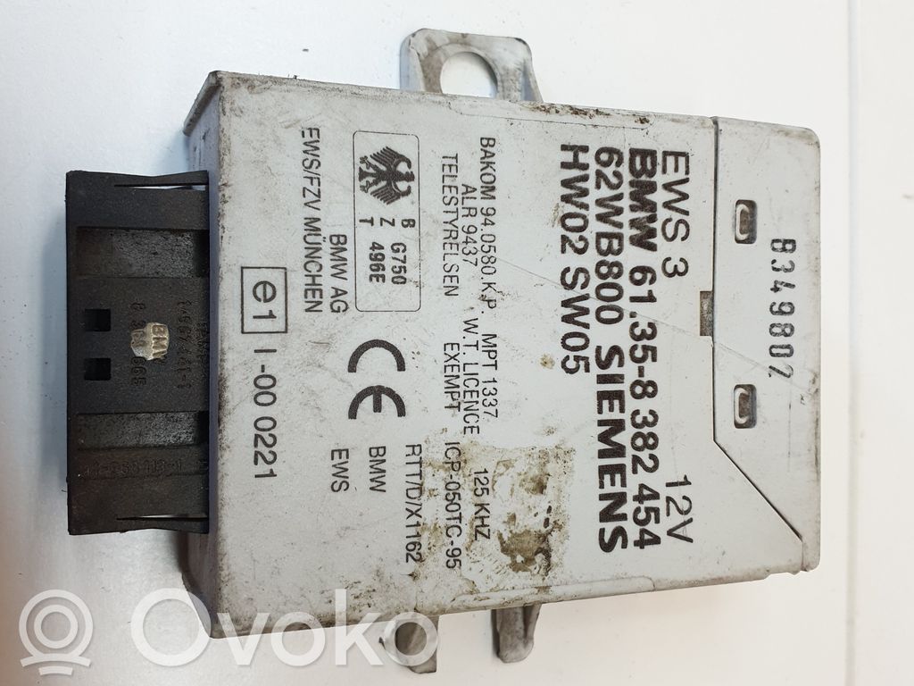 BMW 5 E39 Unité de commande dispositif d'immobilisation 