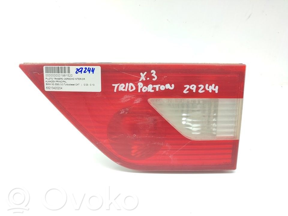 BMW X3 E83 Tailgate rear/tail lights 