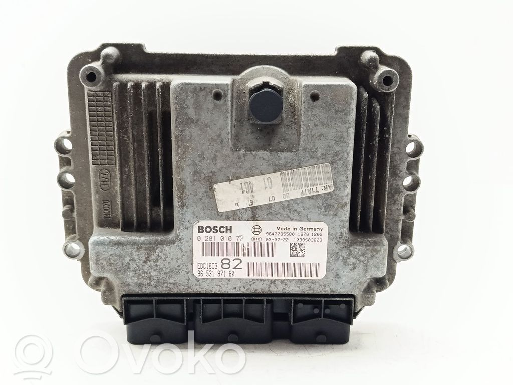 Peugeot 206 Unitate/modul de control motor 
