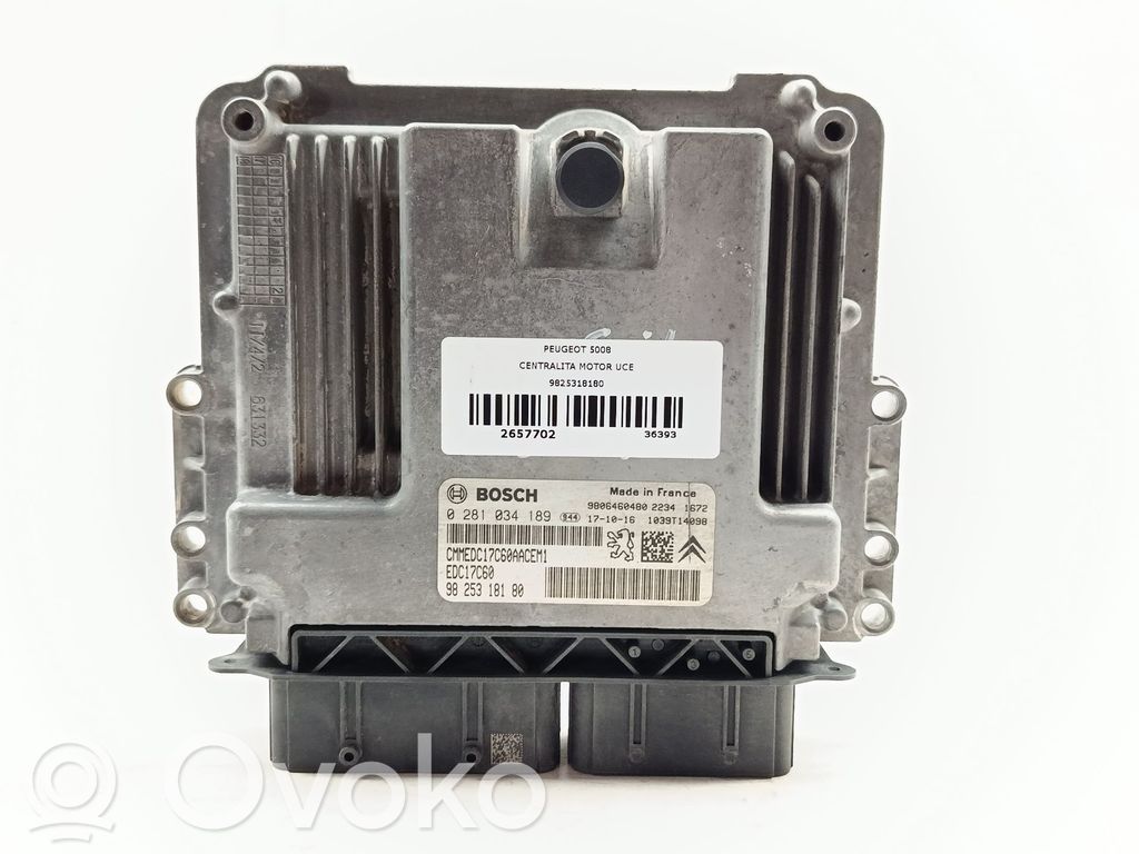 Peugeot 5008 Engine control unit/module 