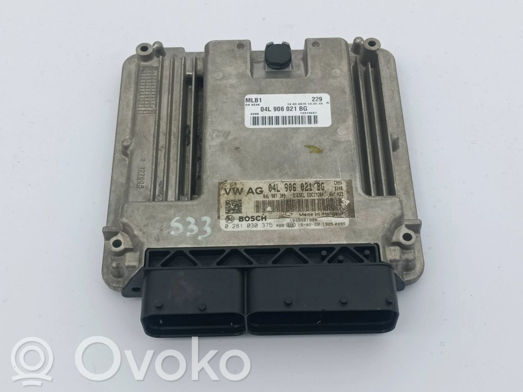 Engine control unit/module   04L906021BG,0281030375,04L907369