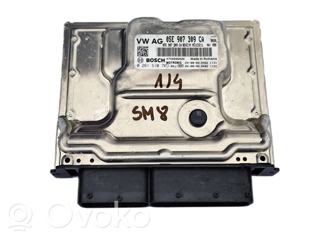 Engine control unit/module ECU   05E907309CA,0261S107KJ