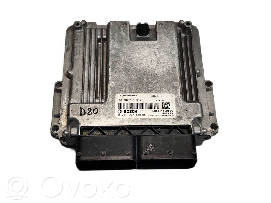 Engine control unit/module ECU   46350216,0281037189,MD15S0698312